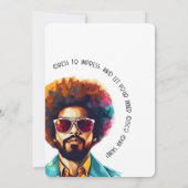 レトロ巻き戻し | Caps Gown & Disco Sounds Gradパーティー 招待状 (裏面)