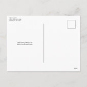 レトロ市松模様にアーチファミリー写真 シーズンポストカード (裏面)