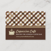レトロ市松模様にコーヒーバーロイヤリティ ロイヤリティカード (正面)
