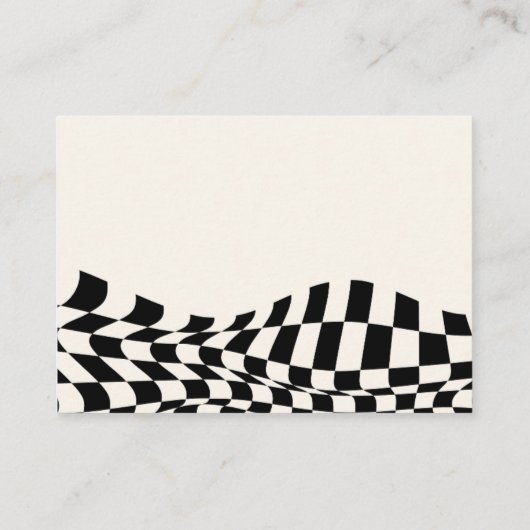 レトロ市松模様にパターン古いお金ハネムーン願い エンクロージャーカード (裏面)
