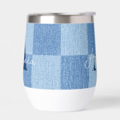 レトロ市松模様にフェード (左面)