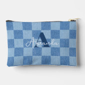 レトロ市松模様にフェード アクセサリーポーチ (裏面)