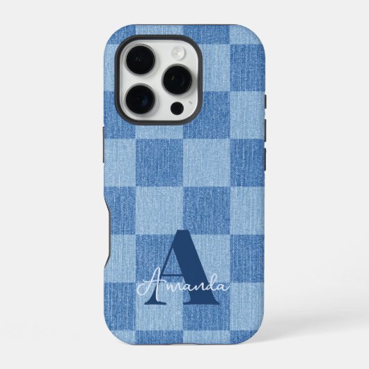 レトロ市松模様にフェード iPhoneケース (裏面)