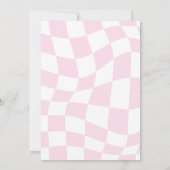 レトロ市松模様に誕生日招待状 招待状 (裏面)