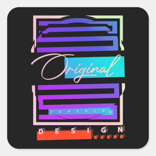 レトロ市街 スクエアシール (正面)