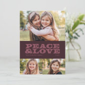 レトロ平和と愛プラム3枚の写真 シーズンカード (スタンド正面)