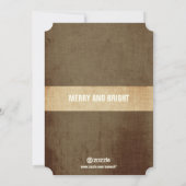 レトロ平和オン・アース家族の写真 シーズンカード (裏面)