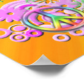 レトロ平和標識ポスター ポスター (角)