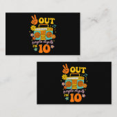 レトロ平和独身のアウト桁数Im 10歳10日 名刺 (正面/裏面)