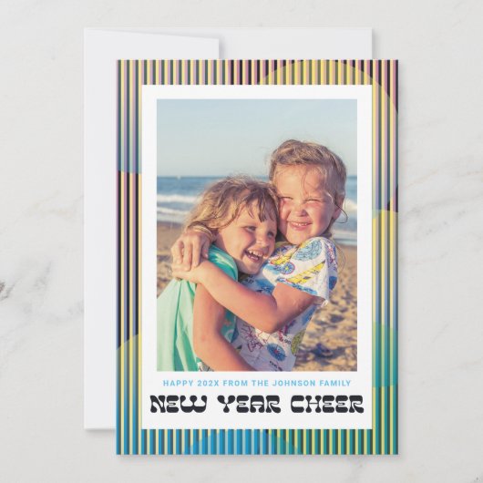 レトロ年始応援フォトカード シーズンカード (正面)