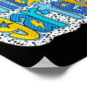 レトロ幼稚園新学期少年たち最初 ポスター (角)