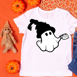 レトロ幽霊とハットとマグのハロウィーン Tシャツ