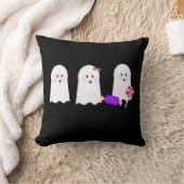 レトロ幽霊グール秋ハロウィーン クッション (ブランケット)