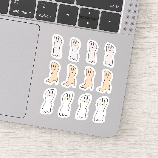 レトロ幽霊タンホワイトハローウィンパーティ シール (詳細)