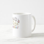 レトロ幽霊ナースハロウィンデザインクラシックTシャツ コーヒーマグカップ (正面右)