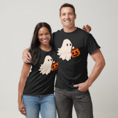 レトロ幽霊ハロウィーン Tシャツ (ユニセックス)