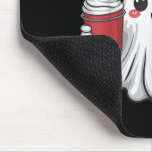 レトロ幽霊ビーニークリスマスホリデークリスマスコーヒーG マウスパッド (コーナー)