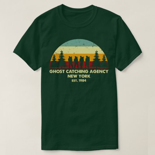 レトロ幽霊捕捉機関 Tシャツ (デザイン正面)