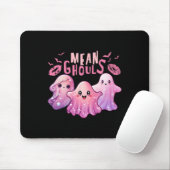 レトロ幽霊mean Ghoulsおもしろいハロウィンシ不気味ーズ マウスパッド (マウス)