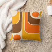 レトロ幾何デザイン装飾用クッション クッション (ブランケット)