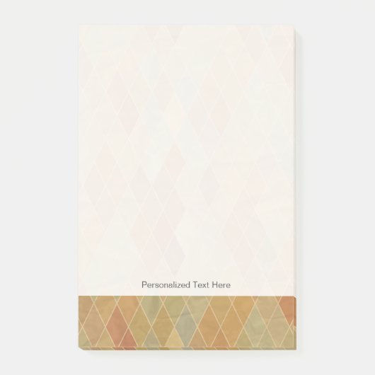 レトロ幾何パターン2 ポストイット (正面)