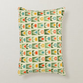 レトロ幾何フローラ装飾用クッション アクセントクッション (正面(垂直))