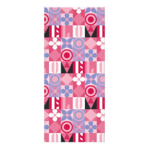 レトロ幾何プリントパターン