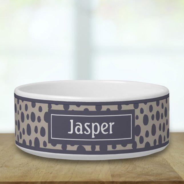 レトロ幾何プリントペットボウル ボウル (クリエイターアップロード済み)