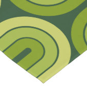 レトロ幾何勾配波デザイン敷物 ショートテーブルランナー (コーナー)