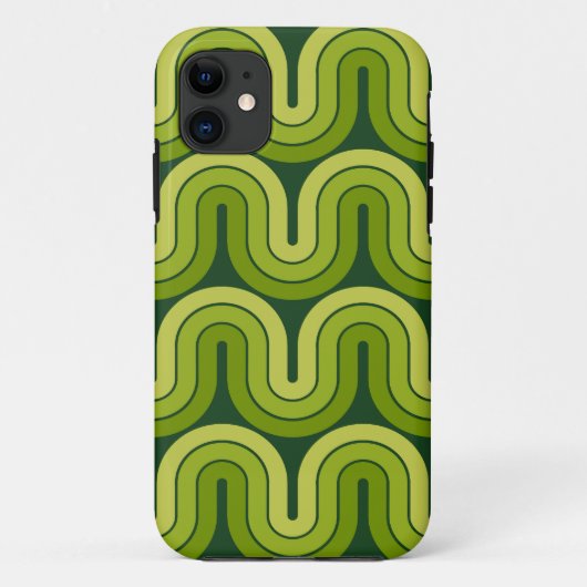 レトロ幾何勾配波デザイン Case-Mate iPhoneケース (裏面)
