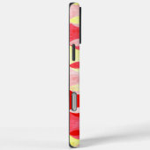 レトロ幾何学ダイヤモンド柄 赤+ピンク+黄 Case-Mate iPhoneケース (裏面 / 右)