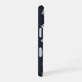 レトロ幾何学フィッシュ iPhone 16ケース (右側面)