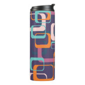 レトロ幾何学ミッドセンチュリーシェイプアートパープル タンブラー (回転左)