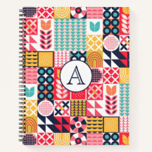 レトロ幾何学モノグラム