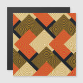 レトロ幾何学二乗：ヴィンテージパターン。 (正面/裏面)