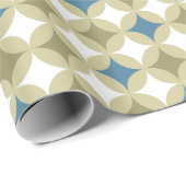 レトロ幾何学円パターン ラッピングペーパー (ロールコーナー)