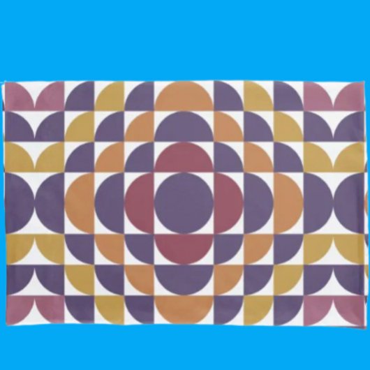 レトロ幾何学円ピラローケース | 世紀半ば 枕カバー