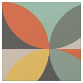 レトロ幾何学円 ファブリック (クローズアップ)