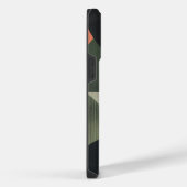 レトロ幾何学抽象iPhone 16ケース iPhoneケース (右側面)