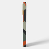 レトロ幾何学抽象iPhone 16ケース iPhoneケース (左側面)
