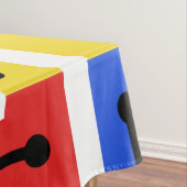 レトロ幾何学模様の迷路の原色 テーブルクロス (インサイチュ)