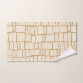 レトロ幾何学模様バスタオル バスタオルセット (ハンドタオル)