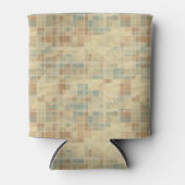 レトロ幾何学模様2 缶クーラー (正面)