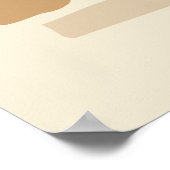 レトロ幾何学模様（長方形） ポスター (角)