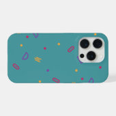 レトロ幾何学模様 iPhone ケース (裏面横)