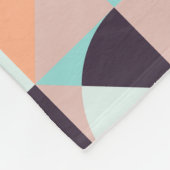 レトロ幾何学的でシームレスなヴィンテージ背景 フリースブランケット (角)