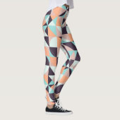 レトロ幾何学的でシームレスなヴィンテージ背景 レギンス (右)