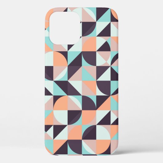 レトロ幾何学的でシームレスなヴィンテージ背景 Case-Mate iPhoneケース (裏面)