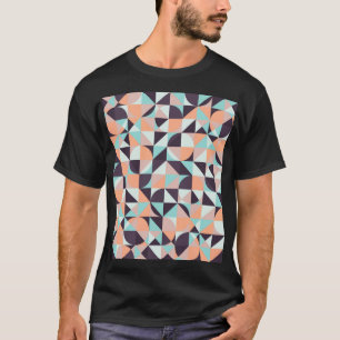 レトロ幾何学的でシームレスなヴィンテージ背景 Tシャツ