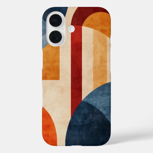 レトロ幾何学的アーチ Case-Mate iPhoneケース (裏面)
